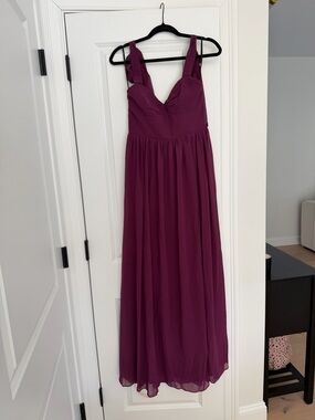 Lulus Women's Plum Chiffon Maxi Dress